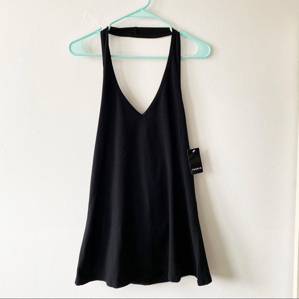 NWT Torrid Black Halter Top